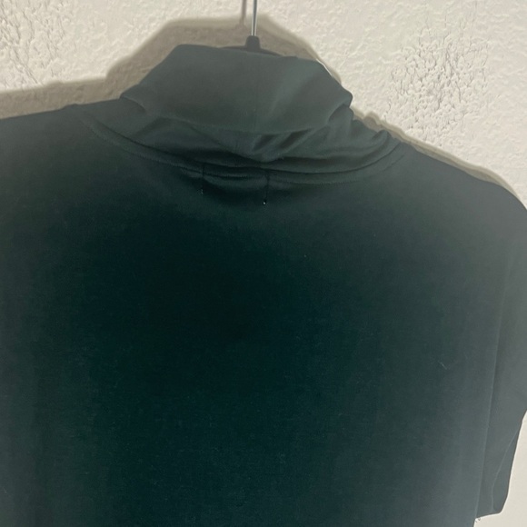 Evereve women’s blouse Gia Cowl Neck Cap Short Sleeve dark green Size XS - Picture 13 of 13